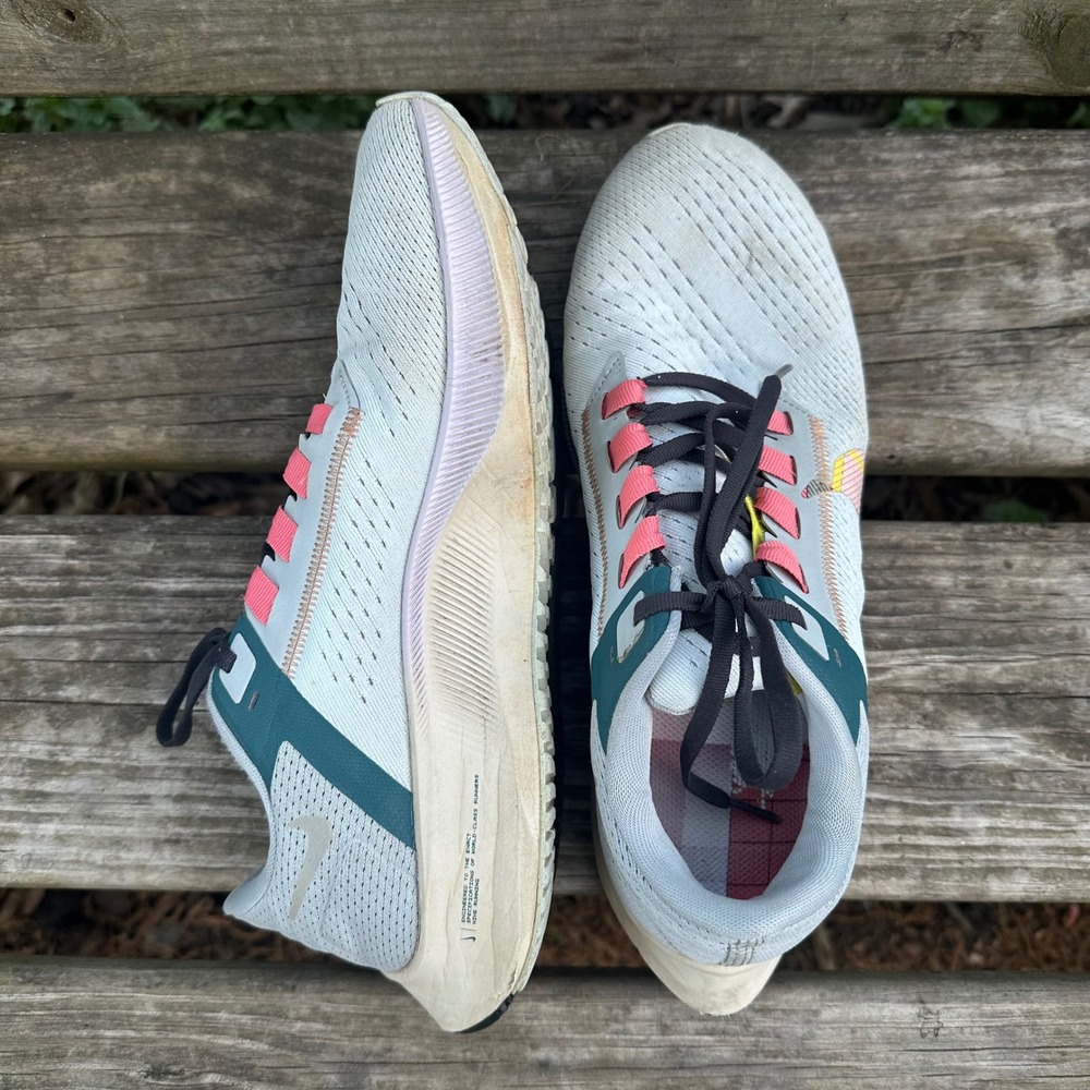 Nike Air Zoom Pegasus 38 Women's Running Shoes Blue Tint Regal Pink Size 9 - Picture 6 of 9